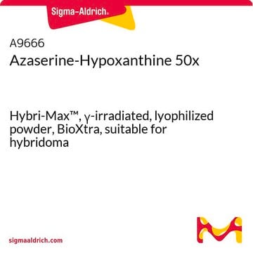 Azaserine-Hypoxanthine 50x Hybri-Max&#8482;, &#947;-irradiated, lyophilized powder, BioXtra, suitable for hybridoma