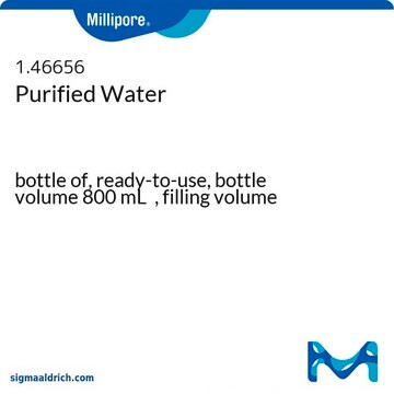 Purified Water bottle of, ready-to-use, bottle volume 800&#160;mL , filling volume
