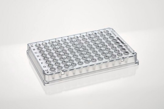 Eppendorf&#174; BioBased twin.tec 96 Well PCR Plate skirt, clear (with OptiTrack high contrast labelling)