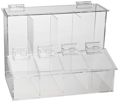 4-Place Compartment Dispensing Bin clear (bin)