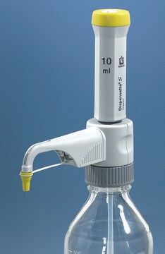 BRAND&#174; Dispensette&#174; S Organic, Fixed-volume bottle-top dispenser volume 10&#160;mL, without recirculation valve