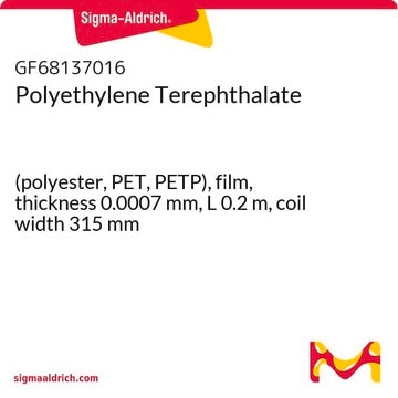 Polyethylene Terephthalate (polyester, PET, PETP), film, thickness 0.0007&#160;mm, L 0.2&#160;m, coil width 315&#160;mm