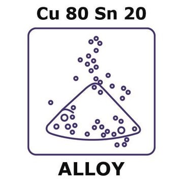 Copper-tin alloy, Cu80Sn20 powder, 53micron max. particle size, 200g