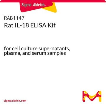 Rat IL-18 ELISA Kit for cell culture supernatants, plasma, and serum samples