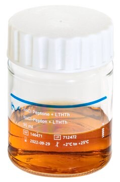 Buffered NaCl-Peptone Solution with LTHTh bottle volume 90&#160;mL , filling volume