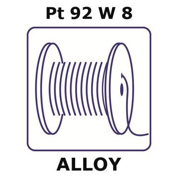 Platinum-tungsten alloy, Pt92W8 20m insulated wire, 0.025mm conductor diameter, 0.007mm insulation thickness, polyimide insulation