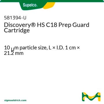 Discovery&#174; HS C18 Prep Guard Cartridge 10&#160;&#956;m particle size, L × I.D. 1&#160;cm × 21.2&#160;mm