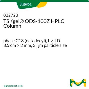 TSKgel&#174; ODS-100Z HPLC Column phase C18 (octadecyl), L × I.D. 3.5&#160;cm × 2&#160;mm, 3&#160;&#956;m particle size