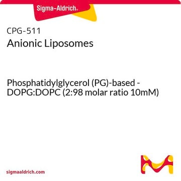 Anionic Liposomes Phosphatidylglycerol (PG)-based - DOPG:DOPC (2:98 molar ratio 10mM)