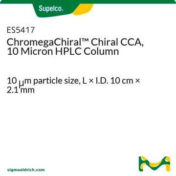 ChromegaChiral&#8482; Chiral CCA, 10 Micron HPLC Column 10&#160;&#956;m particle size, L × I.D. 10&#160;cm × 2.1&#160;mm