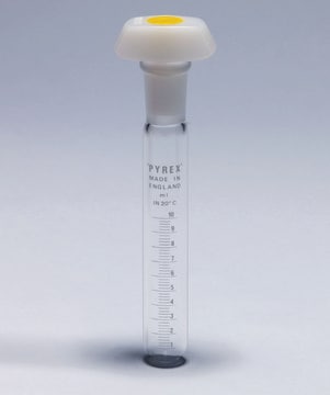 Pyrex&#174; Test tubes with standard ground stoppers graduated, 50&#160;mL