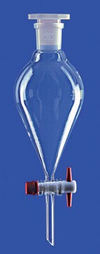 Lenz&#174; Squibb separating funnel funnel capacity 500&#160;mL, joint: ST/NS 29/32, glass key, graduated: no