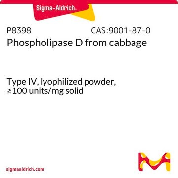 Phospholipase D from cabbage Type IV, lyophilized powder, &#8805;100&#160;units/mg solid