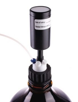 HPLC bottle adapter S40 with 3 tube connections and 1 connection for exhaust air filter, solvents disposal