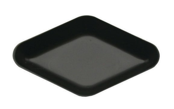 Diamond shaped weigh boats polystyrene, volume 25&#160;mL, black, anti-static