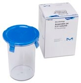Anaerobic jar For creating an oxygen free or oxygen depleted environment, 2.5 Liters