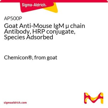 Goat Anti-Mouse IgM &#181; chain Antibody, HRP conjugate, Species Adsorbed Chemicon&#174;, from goat