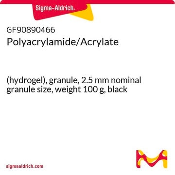 Polyacrylamide/Acrylate (hydrogel), granule, 2.5&#160;mm nominal granule size, weight 100&#160;g, black