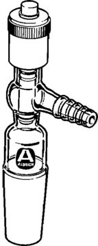 High-vacuum valve adapter male joint: ST/NS 19/22