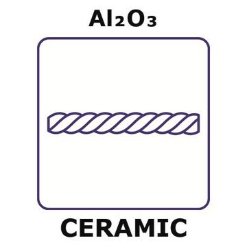 Alumina fiber, tex number 210, length 1 m, filament diameter 0.02mm