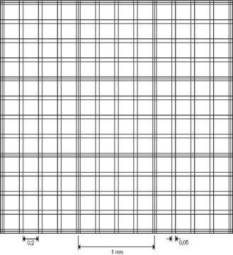 BRAND&#174; counting chamber BLAUBRAND&#174; Bürker pattern with clips, double ruled