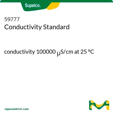 Conductivity Standard conductivity 100000&#160;&#956;S/cm at 25&#160;°C