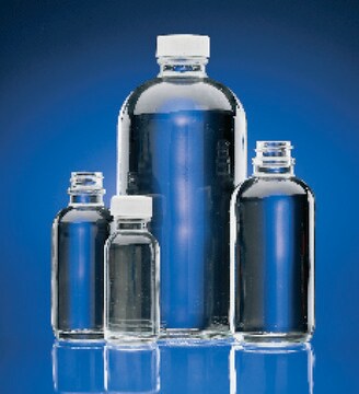 Wheaton narrow mouth bottles with caps capacity 2&#160;oz (60&#160;mL), clear, black plastic cap, Poly-Seal&#174; cone liner