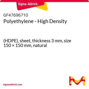 Polyethylene - High Density (HDPE), sheet, thickness 3&#160;mm, size 150 × 150&#160;mm, natural