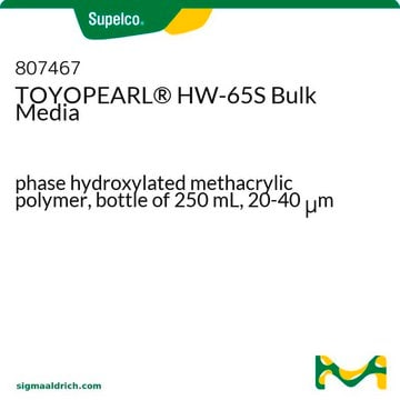 TOYOPEARL&#174; HW-65S Bulk Media phase hydroxylated methacrylic polymer, bottle of 250&#160;mL, 20-40&#160;&#956;m