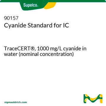 Cyanide Standard for IC TraceCERT&#174;, 1000&#160;mg/L cyanide in water (nominal concentration)