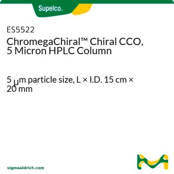 ChromegaChiral&#8482; Chiral CCO, 5 Micron HPLC Column 5&#160;&#956;m particle size, L × I.D. 15&#160;cm × 20&#160;mm