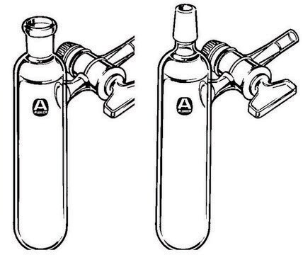 Schlenk reaction and storage tube female joint: ST/NS 14/20, capacity 25&#160;mL