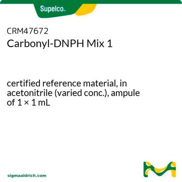 Carbonyl-DNPH Mix 1 certified reference material, in acetonitrile (varied conc.), ampule of 1 × 1&#160;mL