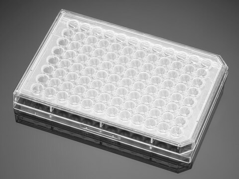 Corning&#174; Falcon&#174; 96 Well Cell Culture Plate round clear polystyrene, lid, sterile