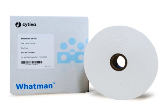 Whatman&#174; cellulose chromatography papers 54 SFC Roll, W × L 1.5&#160;in. × 300&#160;ft