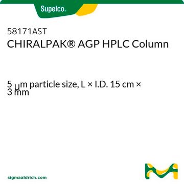 CHIRALPAK&#174; AGP HPLC Column 5&#160;&#956;m particle size, L × I.D. 15&#160;cm × 3&#160;mm