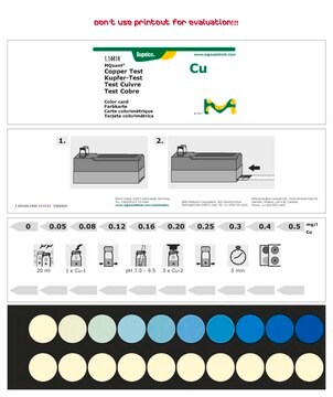 Copper Test colorimetric, 0.05-0.5&#160;mg/L (Cu), for use with MCOLORTEST&#174;