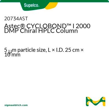 Astec&#174; CYCLOBOND I 2000 DMP Chiral HPLC Column 5&#160;&#956;m particle size, L × I.D. 25&#160;cm × 10&#160;mm