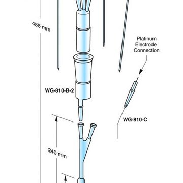 Wilmad&#174; Suprasil&#174; Electrolytic Assembley for use with Joel, pack of 1