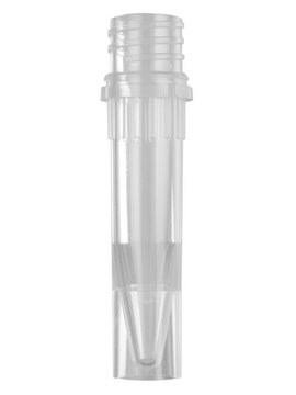 Screw cap tube self-standing, size 1.5&#160;mL, assorted colors, pkg of 8x500caps/cs, sterile