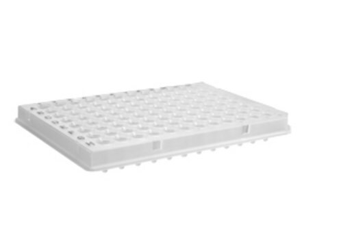 Corning&#174; Axygen&#174; 96 Well PCR Microplate with bar code, Compatible with ABI, semi-skirted, clear polypropylene, non-sterile