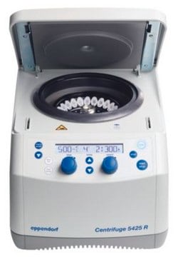 Eppendorf&#174; Centrifuge 5425&nbsp;R rotary knobs, refrigerated, AC/DC input 120 V, 50 - 60 Hz, US 3-pin plug