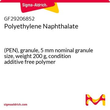 Polyethylene Naphthalate (PEN), granule, 5&#160;mm nominal granule size, weight 200&#160;g, condition additive free polymer