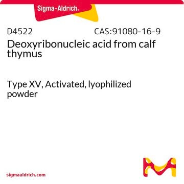 Deoxyribonucleic acid from calf thymus Type XV, Activated, lyophilized powder