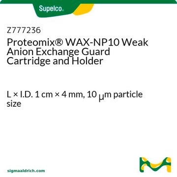 Proteomix&#174; WAX-NP10 Weak Anion Exchange Guard Cartridge and Holder L × I.D. 1&#160;cm × 4&#160;mm, 10&#160;&#956;m particle size