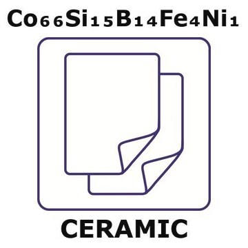 Cobalt/Silicon/Boron/Iron/Nickel foil, Co 66%/Si 15%/B 14%/Fe 4%/Ni 1%, thickness 0.018&#160;mm, length 5 m, coil width 50.8&#160;mm