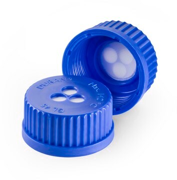 DURAN&#174; membrane screw cap polypropylene, GL 45 cap, pore size 0.2&#160;&#956;m