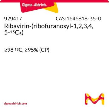 Ribavirin-(ribofuranosyl-1,2,3,4,5-13C5) &#8805;98 13C, &#8805;95% (CP)