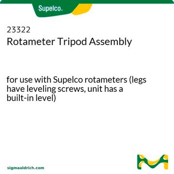 Rotameter Tripod Assembly for use with Supelco rotameters (legs have leveling screws, unit has a built-in level)