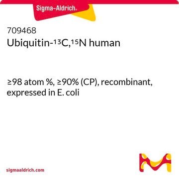 Ubiquitin-13C,15N human &#8805;98 atom %, &#8805;90% (CP), recombinant, expressed in E. coli